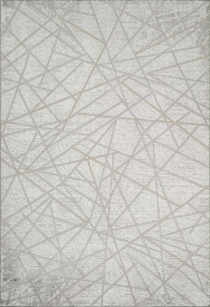 Desire Perla Grey Modern Abstract Linear Axis Design Rug