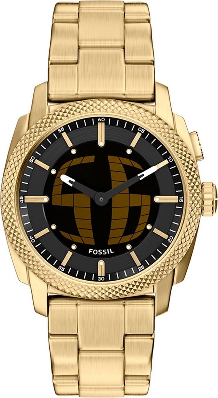 Fossil Machine Round Black Dial Watch FS6157