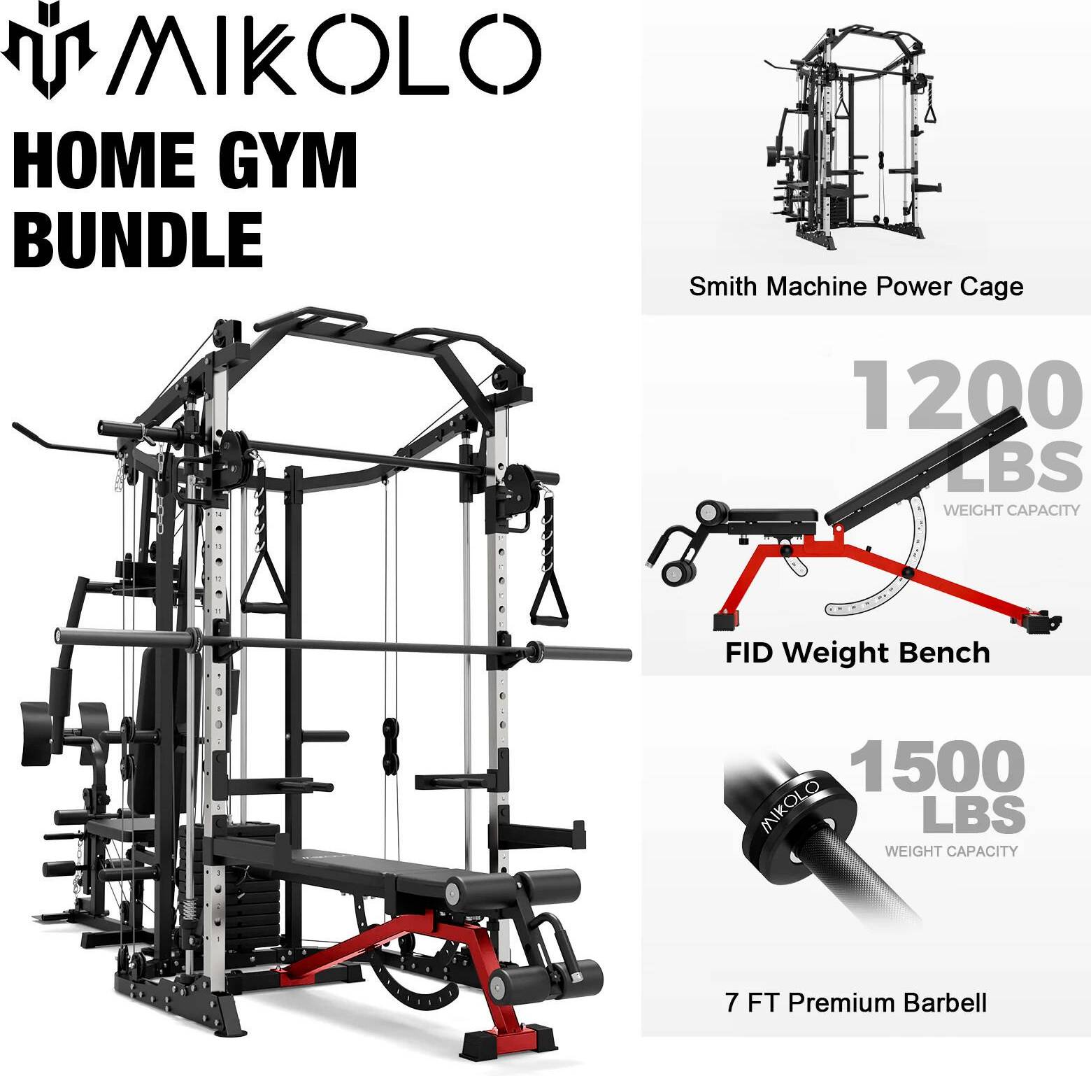 Home gym Smith Machine Power Cage Multi-Function Home Gym