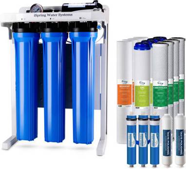 Reverse osmosis water systems iSpring Water Systems Light Commercial Tankless Reverse Osmosis Filter Set RCB3P