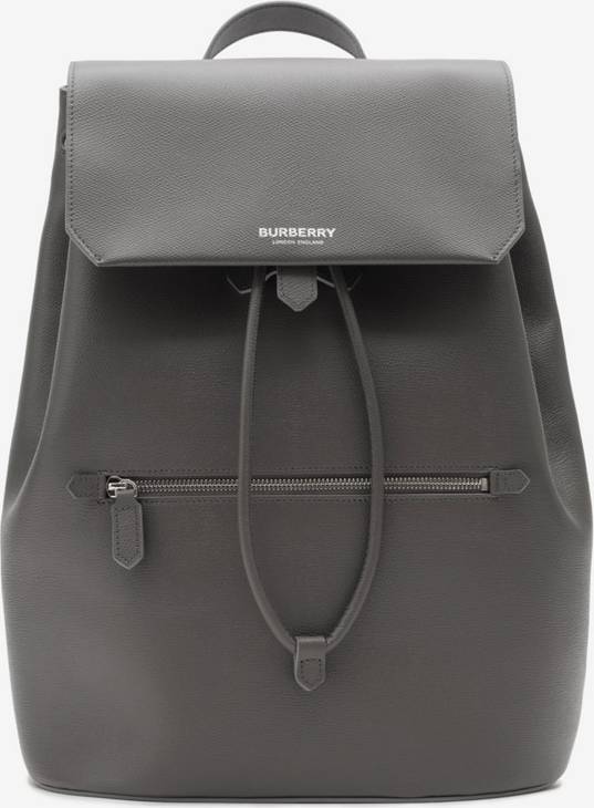 Burberry Soft Leather Rucksack - Grey