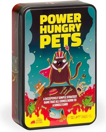 Exploding Kittens Power Hungry Pets Tin Version