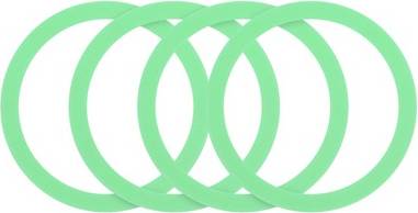 Uxcell 4pcs Universal Magnetic Sticker Rings