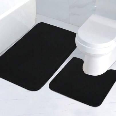 Shein Simple Solid Color Memory Foam Floor Mat
