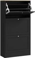 Homcom Modern Compact Three-Drawer Storage Cabinet Shoe Rack