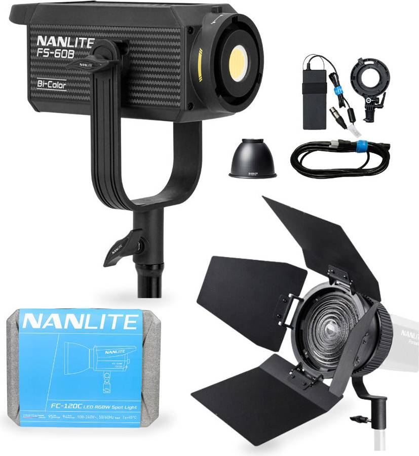 Nanlite FS-60B Bi-Color LED Portable Studio Spotlight