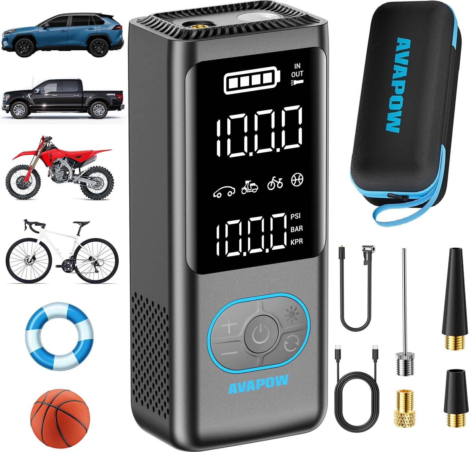 Portable air pump Tire Inflator Portable Air Compressor