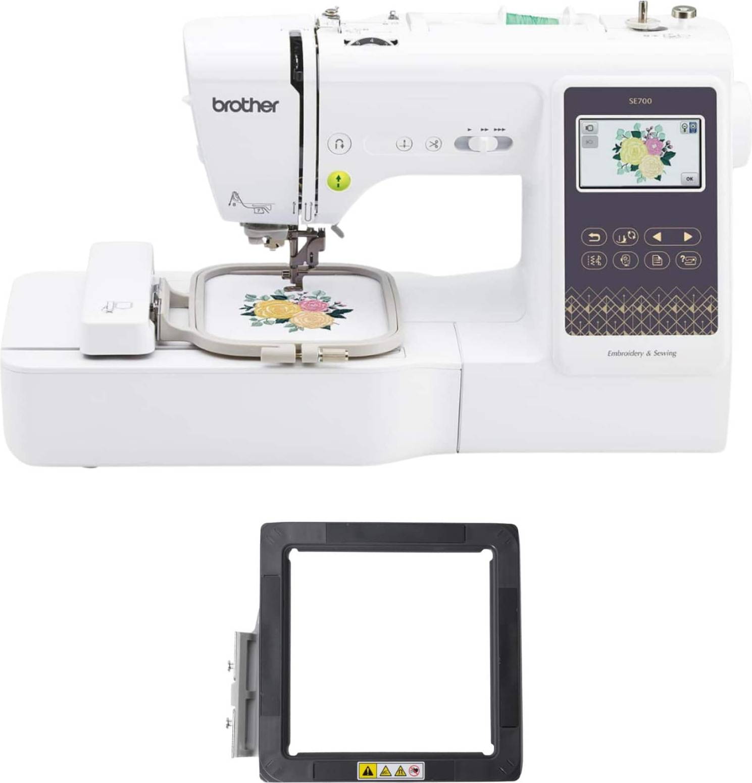 Computerized embroidery machine Brother SE700 Elite Computerized Sewing Embroidery Machine Bundle