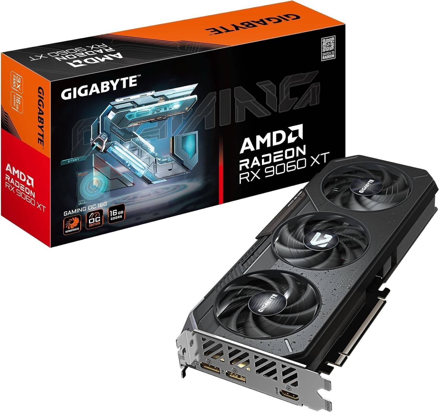 Rx 9060 xt Gigabyte Radeon RX 9060 XT Gaming OC 16G Graphics Card