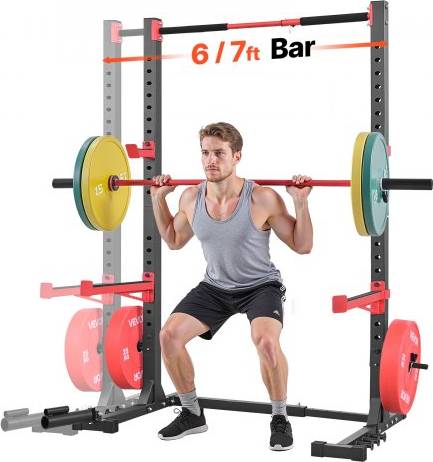Squat rack VEVOR Power Cage Rack Multifunctional Squat