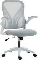 Homcom Mesh Foldable Backrest Light Grey Office Chair