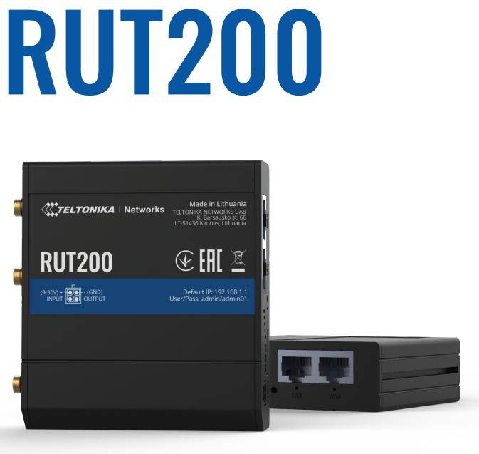 Teltonika RUT200 Kompakter 4G LTE Router