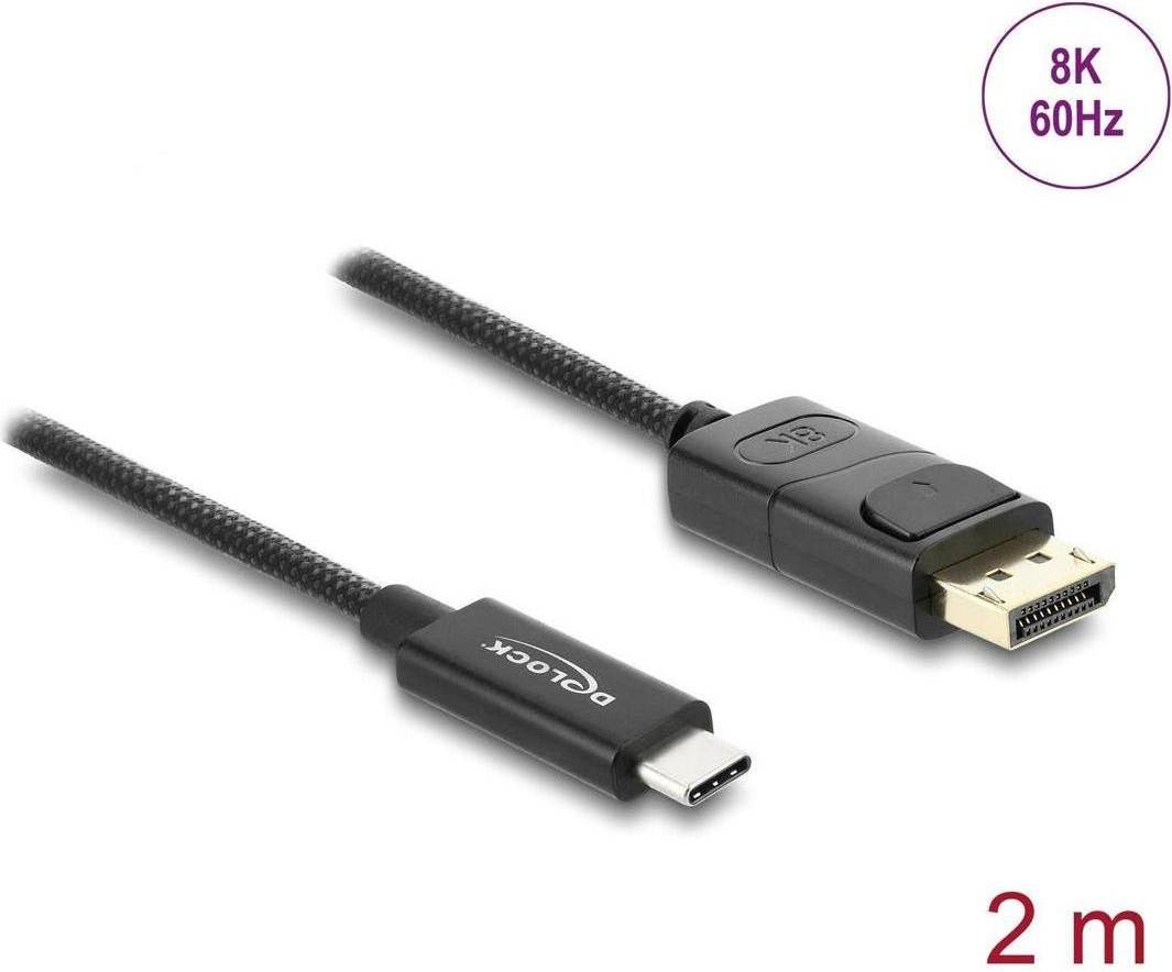 DeLock Videoadapterkabel Sort 2m