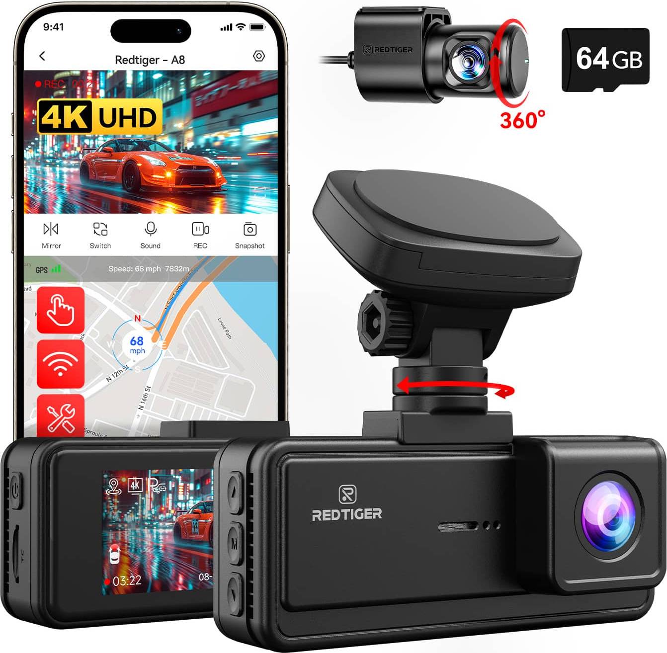 Redtiger 4K 3.18 Inch IPS Touch Screen