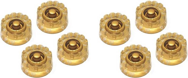 Typecat Gold Notched Speed Knobs Set 8
