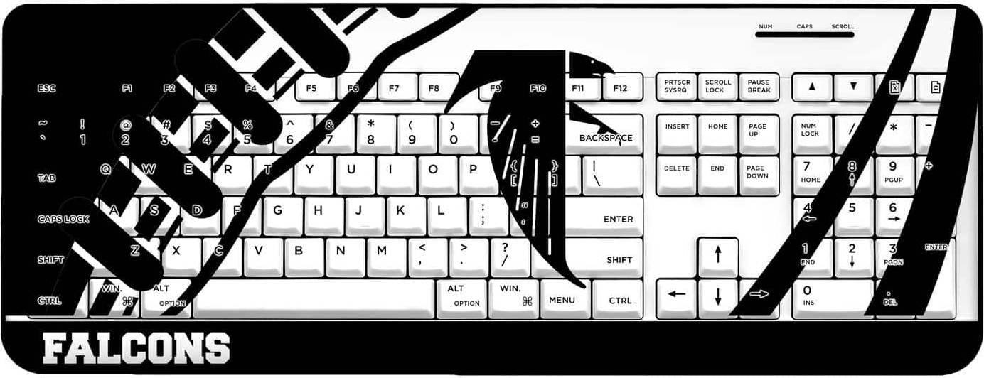 Keyscaper Atlanta Falcons Passtime Design Wireless Keyboard