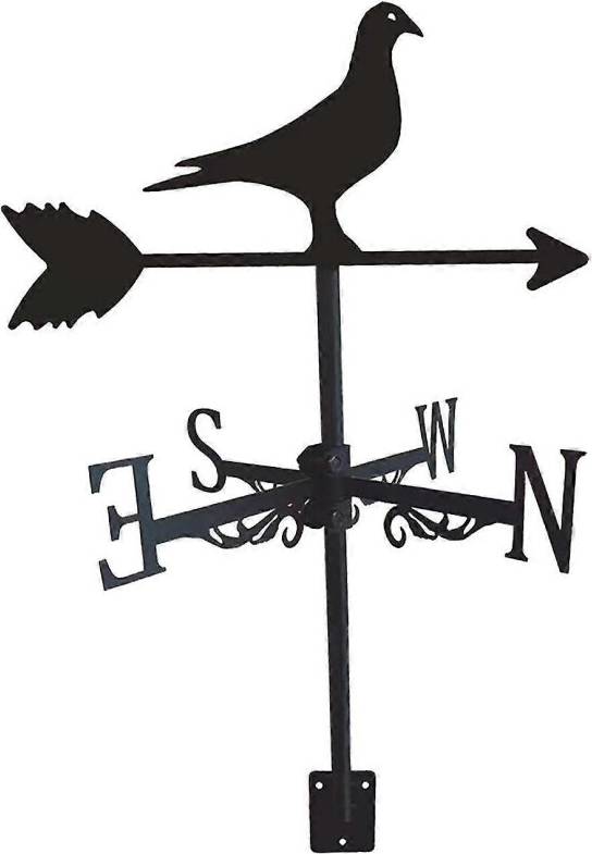 Wrought Iron Weathervane Wind Direction Measuring Instrument
