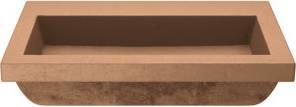 Drop in bathroom sinks Native Trails Trough Handmade Rectangular Drop-In Bathroom Sink