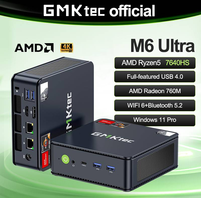 GMKtec M6 Ultra Nucbox Mini PC AMD R5 7640HS