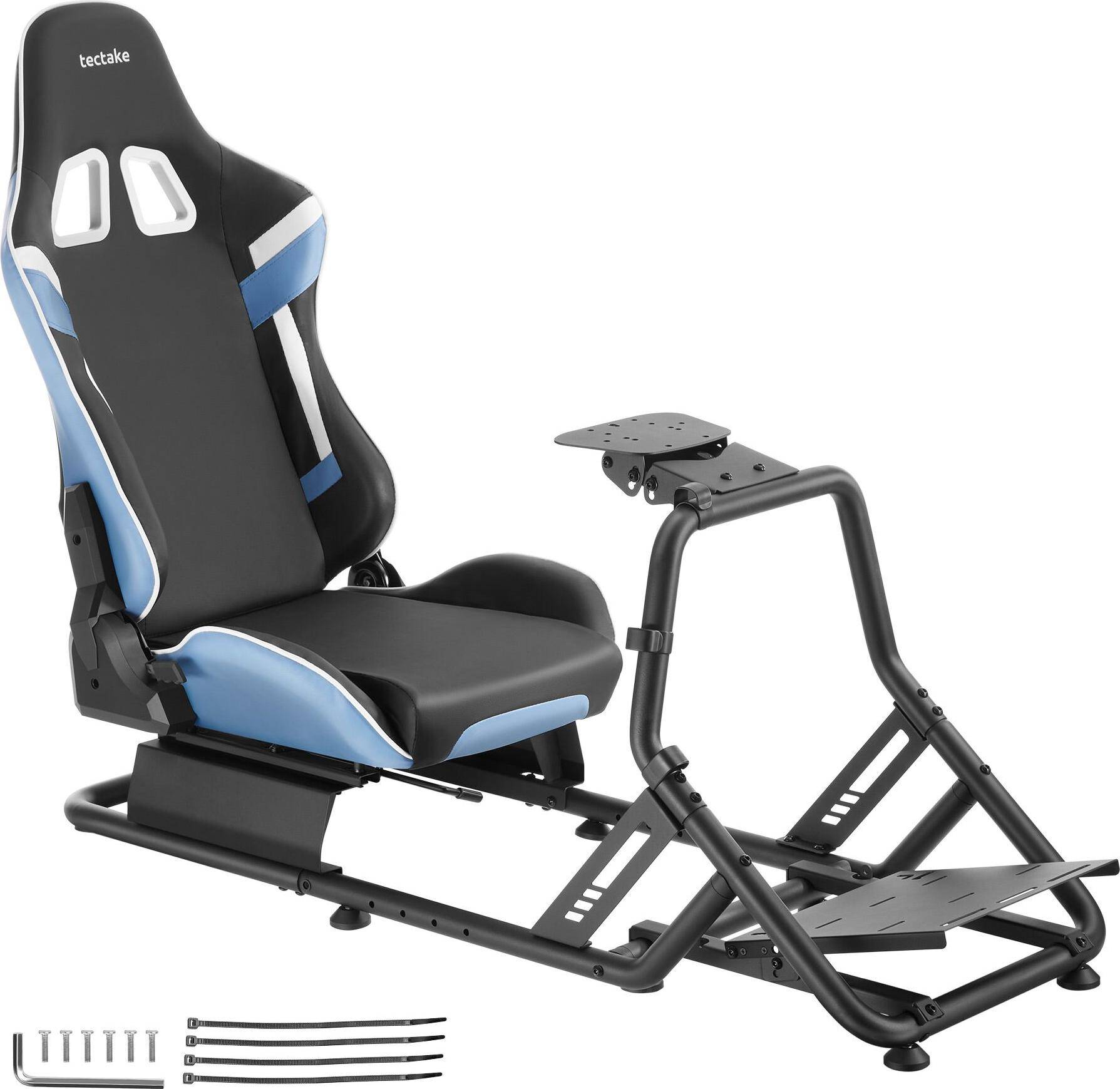 tectake Gamingstol Play Racersæde Sort Azur