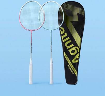 Shein 2pcs Badminton Rackets Alloy Lightweight