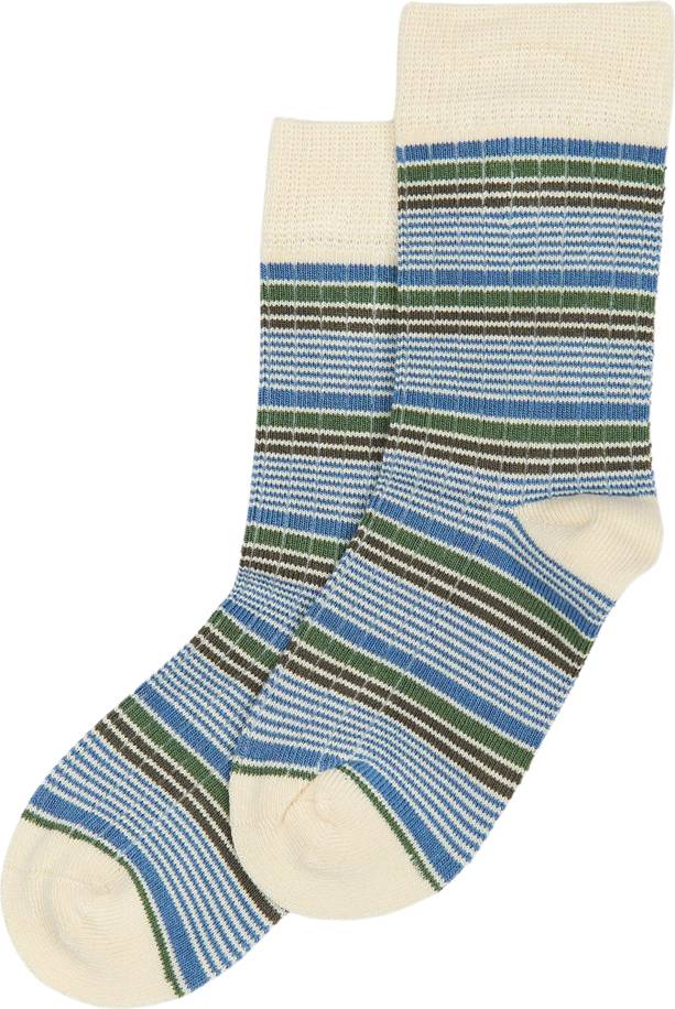Minipop Bamboo Mix Stripes Socks - Multi/Patterned