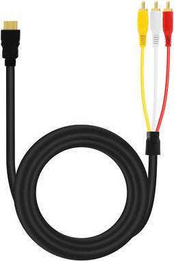 Rca til hdmi LINQ Hdmi Cable To 3x Rca Male Audio Adapter 1.5m