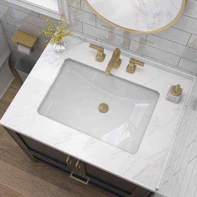 20 inch vanity sink Zeafive 20 In L Rectangular Bathroom Sink