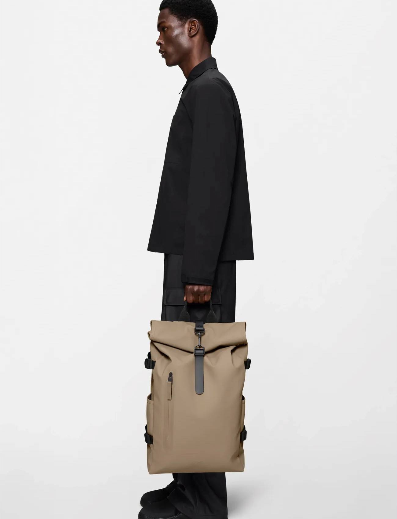 Rolltop rucksack rains Rains Rolltop Rucksack Large - Beige