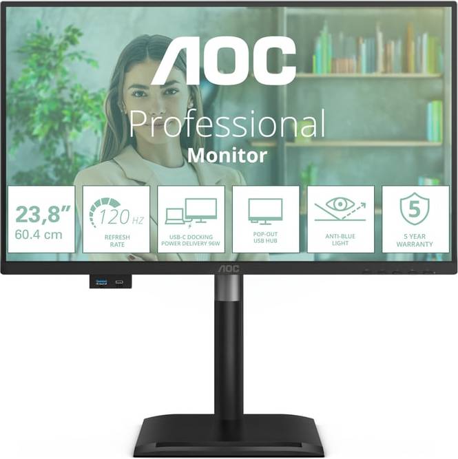 AOC 24P4CV Computer Monitor 60.5 cm Full HD LED