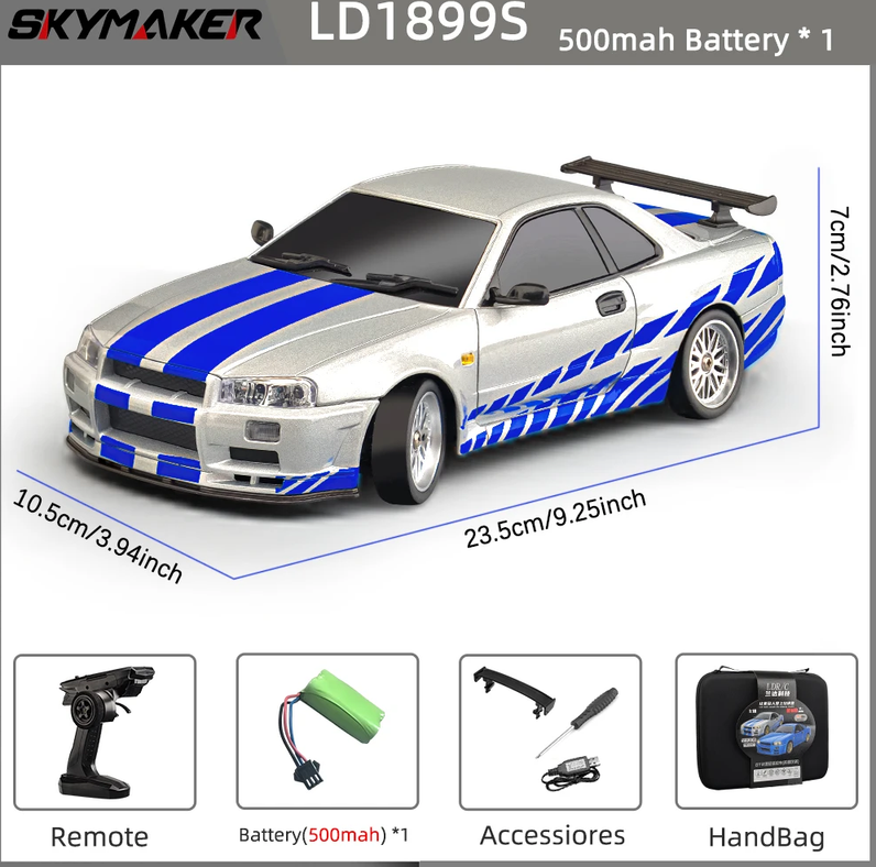 Rc drift car 4DRC Ldrc 1 18 Rc Drift Car Ld1899 Gtr Mode R34