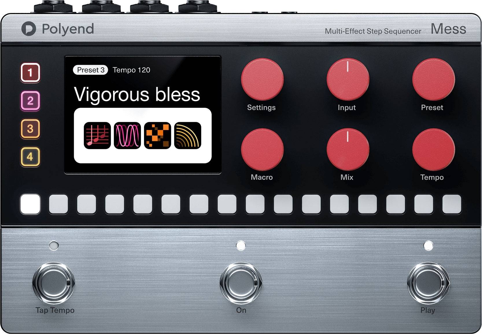 Multi effects pedal Polyend MESS Multi-Effect Step Sequencer Pedal