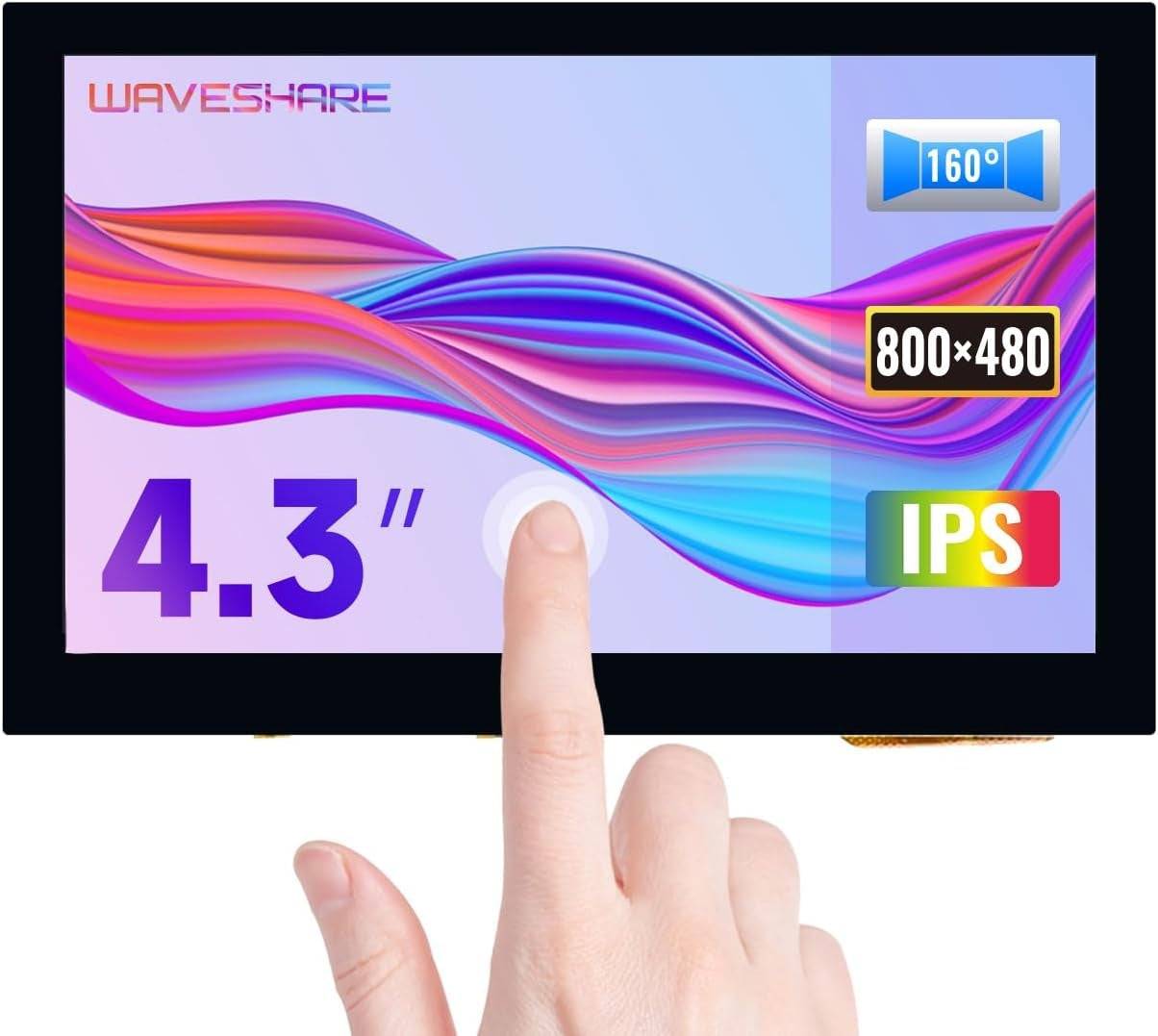 Nördic 4.3 Tums LCD Touch Skärm Raspberry Pi