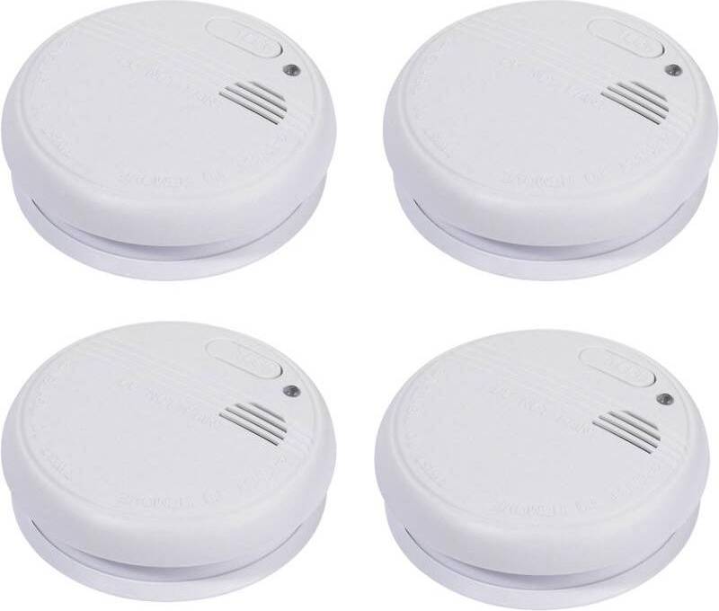 Gevarenindicator Rauchmelder Set 4-er