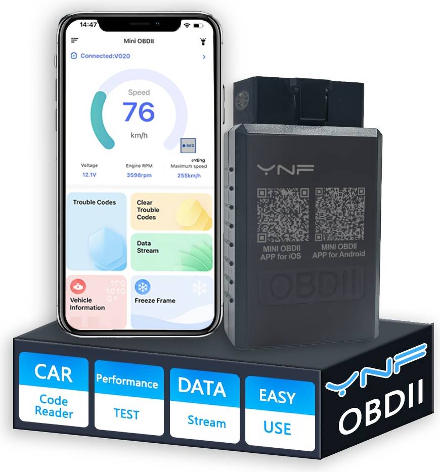 Felkodsläsare obdii Temu Wireless 5.0 Reader Obdii Vehicle Code Scanner