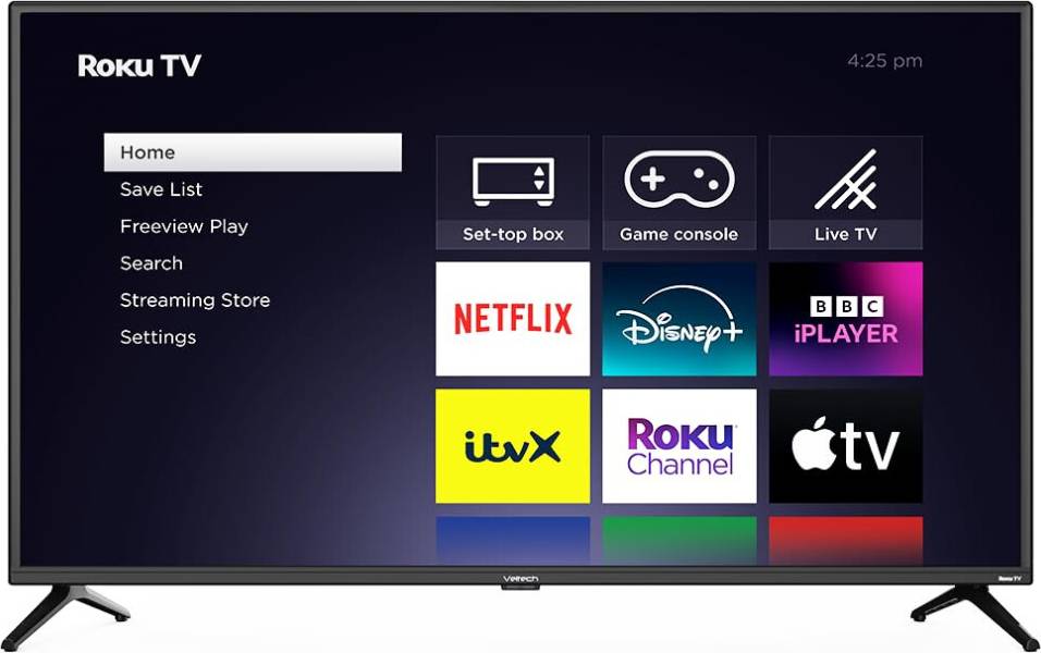 VELTECH 40-inch Smart LED TV with Roku OS
