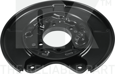 Brake Disc Back Plate Rear Axle Left