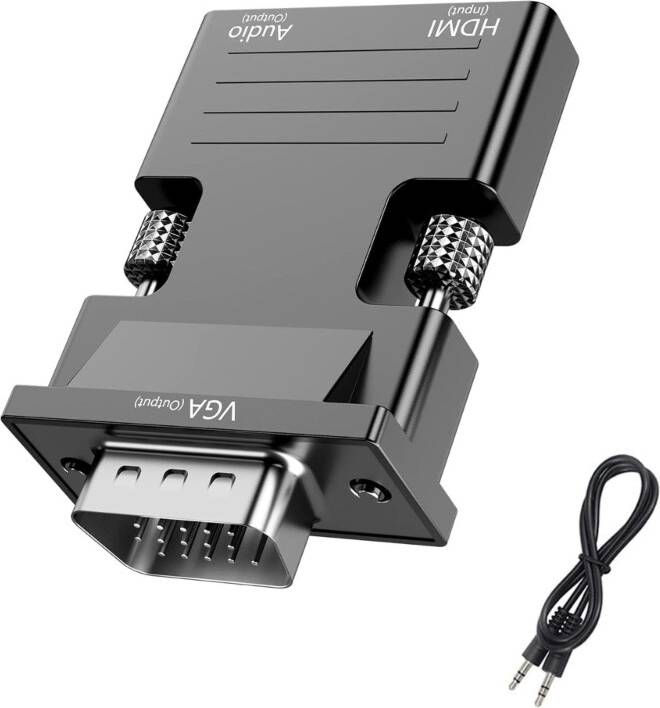 Av to hdmi converter VGA To HDMI Compatible Adapter Converter