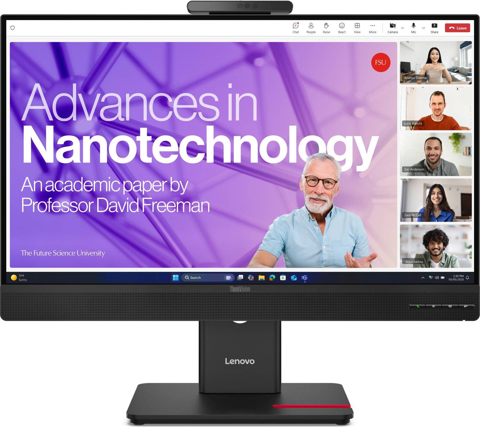 Lenovo ThinkVision T27QD-4v Computer Monitor 27 Inch