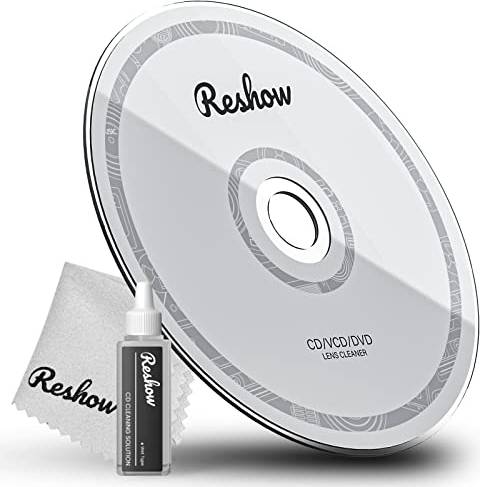 Reshow CD Player Cleaner Laser Lens Disc Set