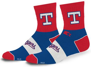 Starter Texas Rangers Trifecta Throwback Mid-Crew Socks