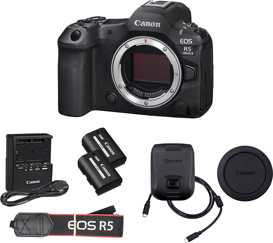 Canon eos r5 Canon EOS R5 Mark II Mirrorless Camera Bundle