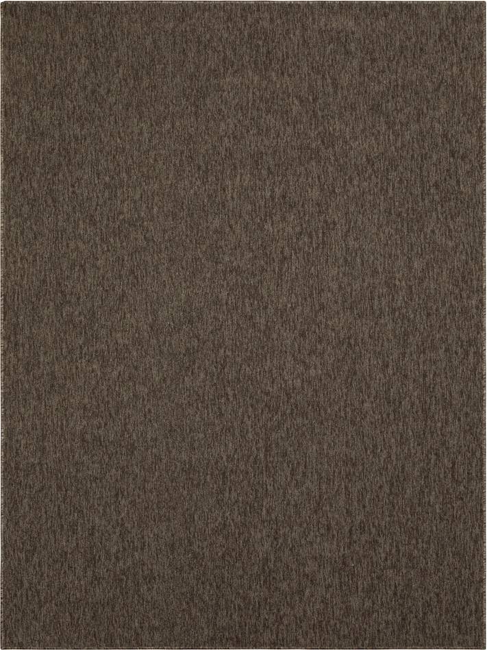 Project Source Multipurpose Rug 8 x 10 ft Tufted Polypropylene Brown