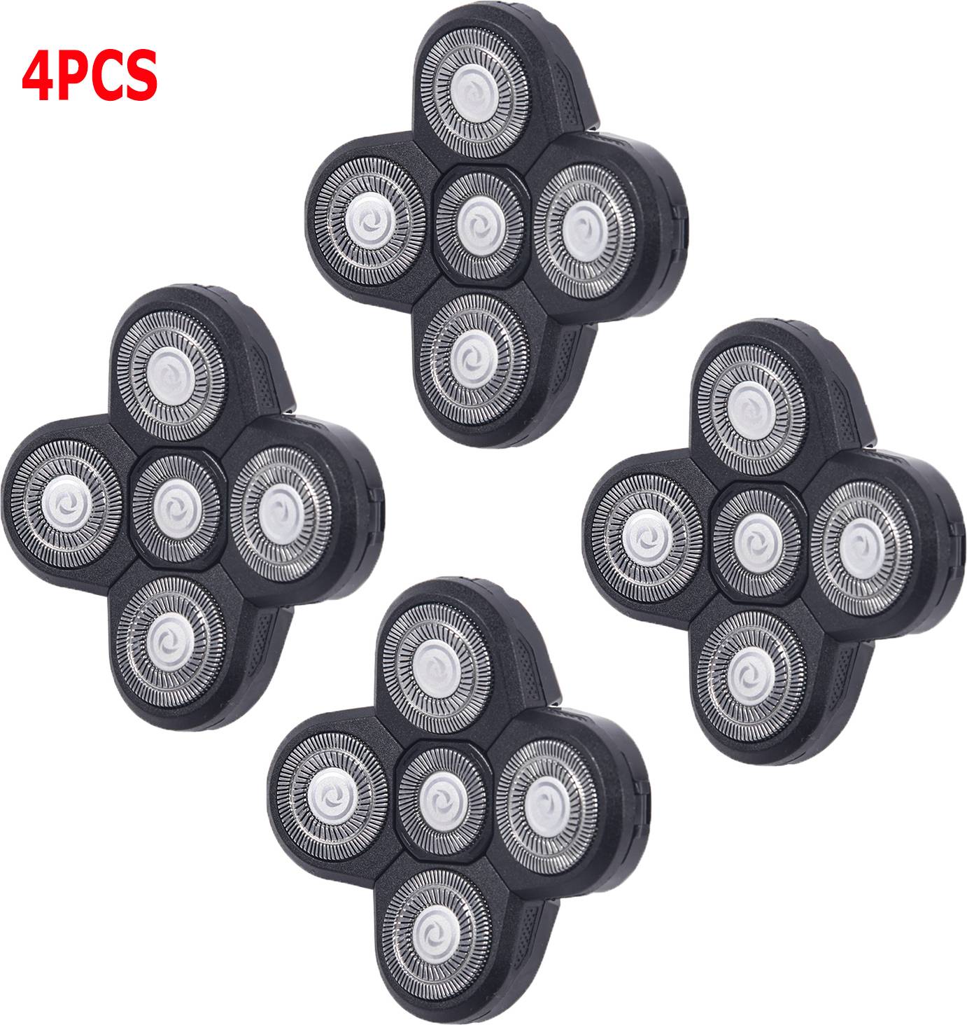 Electric head shaver Temu 4pcs Electric Razor Replacement Heads