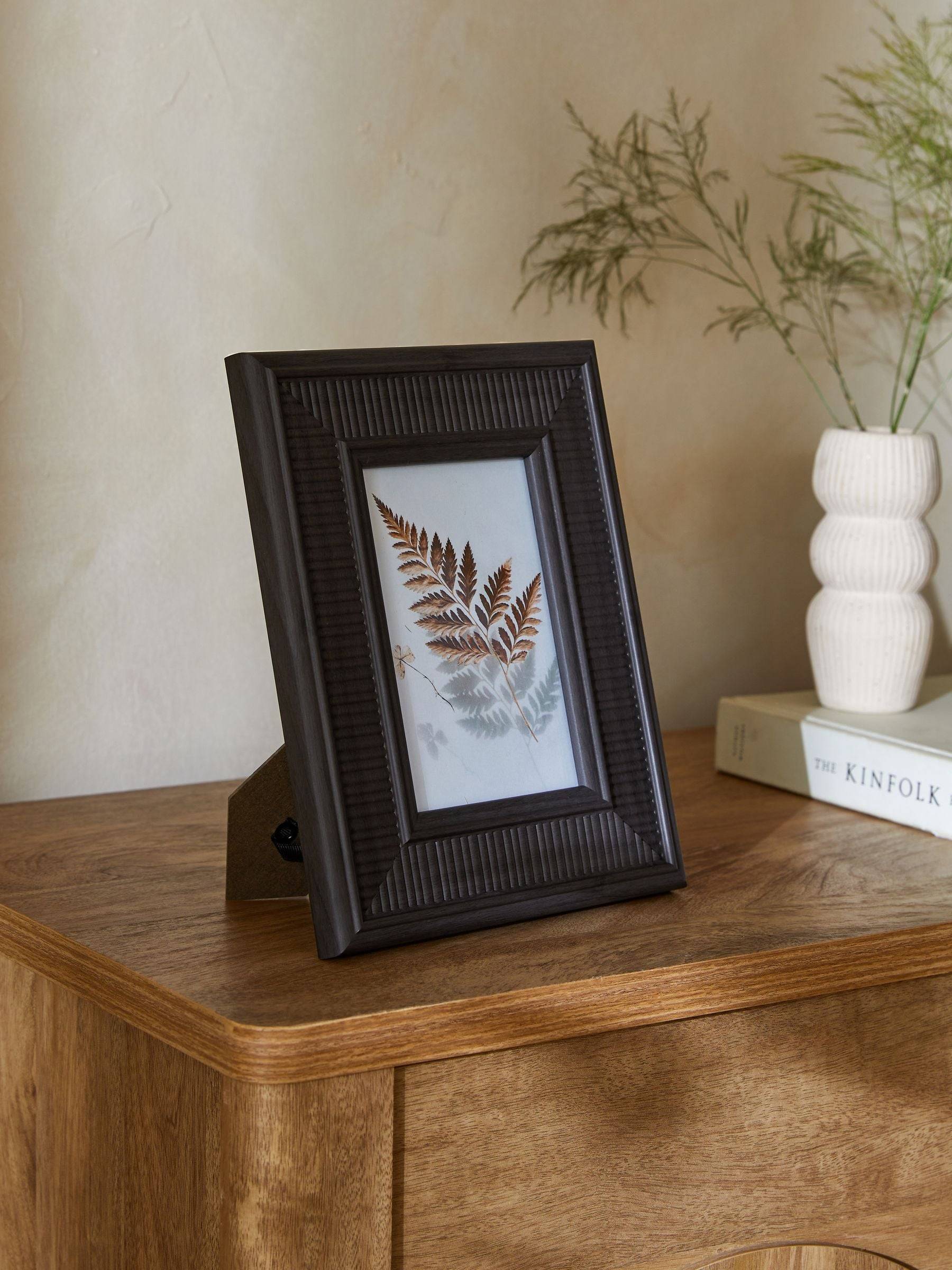 NEXT Black Rattan Effect Photo Frame Ram