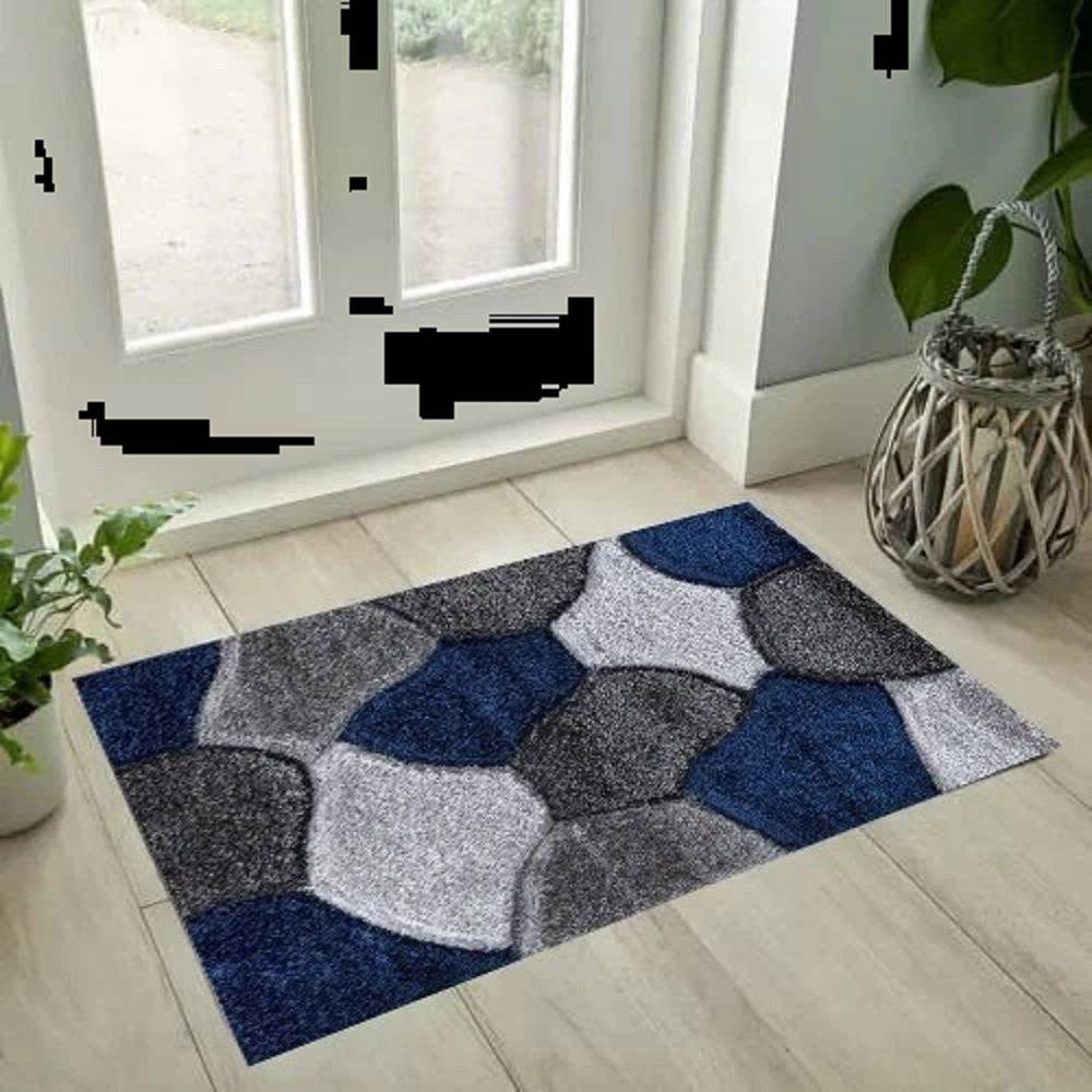 Metro Lane Extra Large Thick Shaggy Rug Blue
