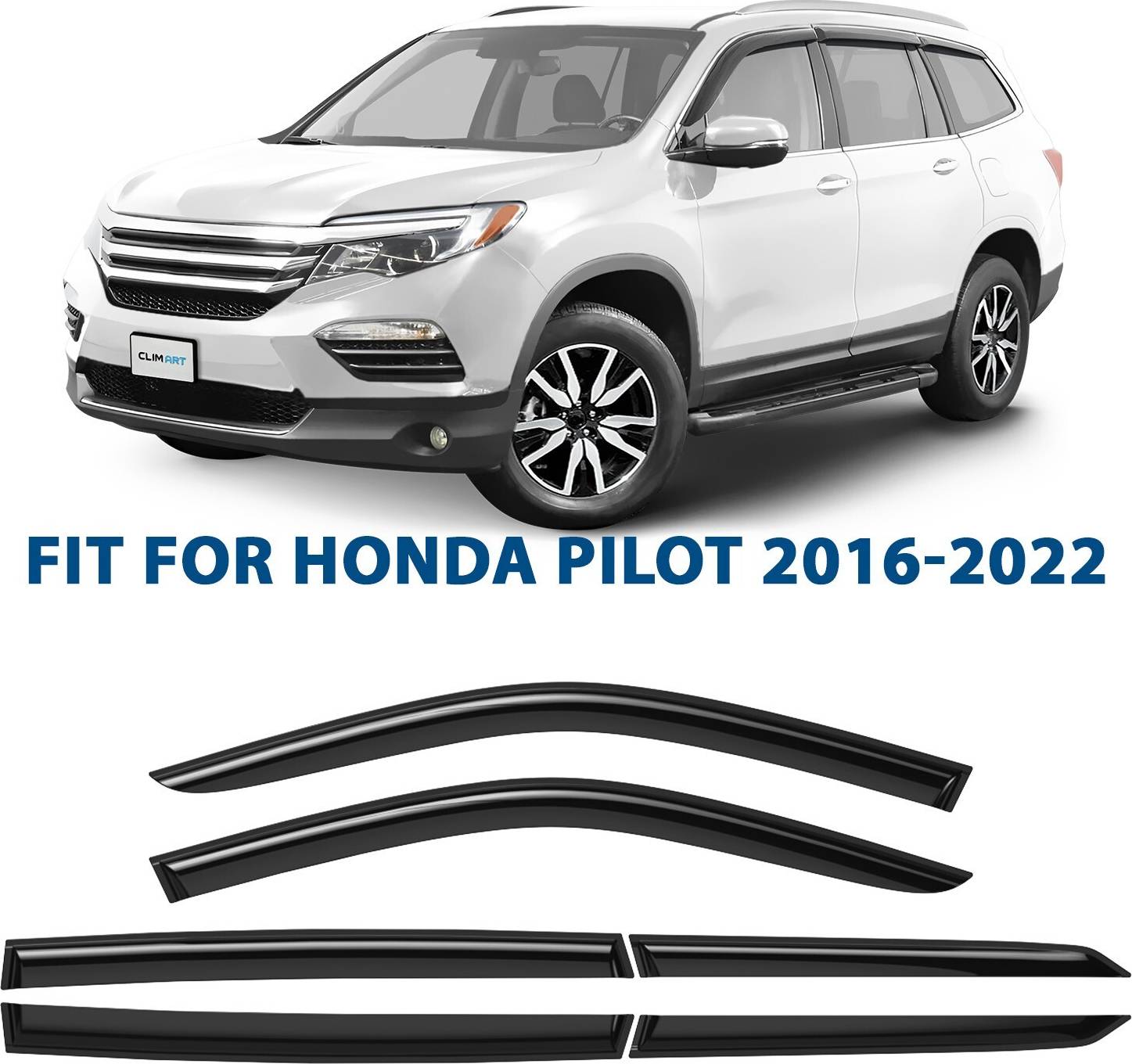 Side Window Deflectors Rain Guards