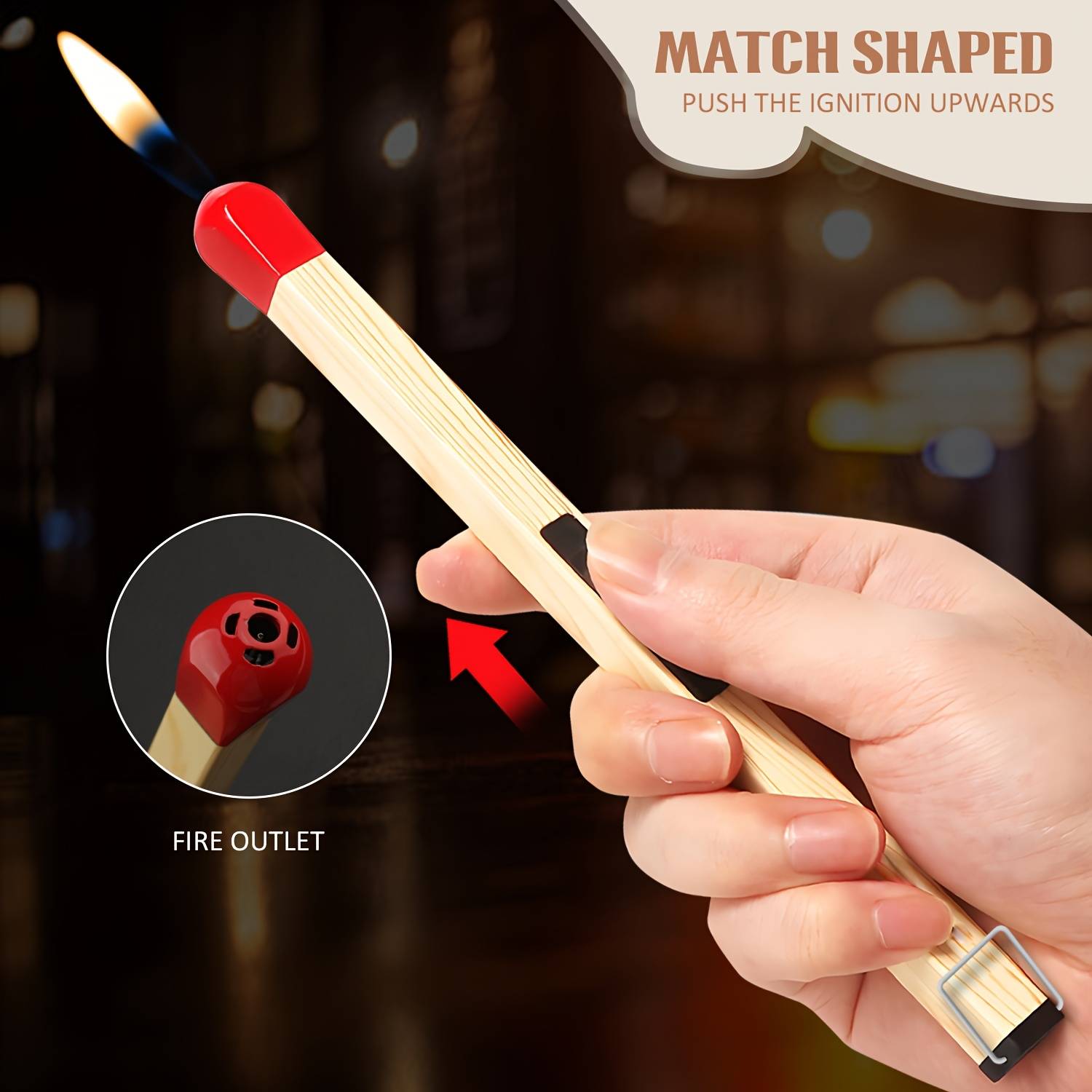 Butane Temu Creative Simulation Match Lighter Butane