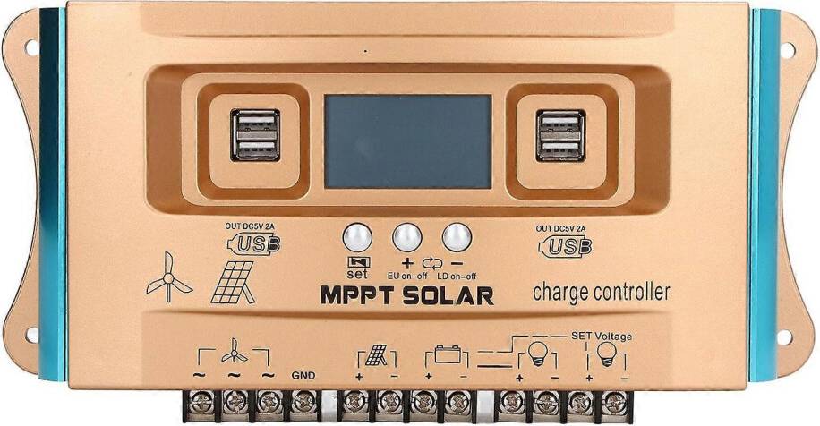 Solar Charge Controller MPPT Overcharge Regulator