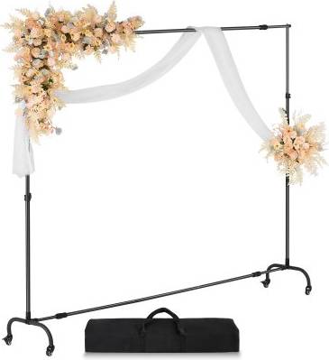 Photo backdrop stand VEVOR Adjustable Backdrop Stand With Wheels Kit
